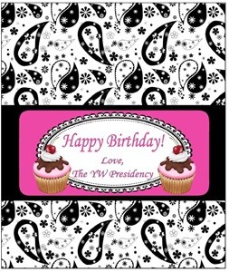 YW Birthday candybar wrappers